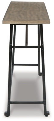 Ashley Lesterton Light Brown Black Long Counter Table