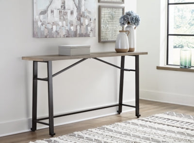 Ashley Lesterton Light Brown Black Long Counter Table