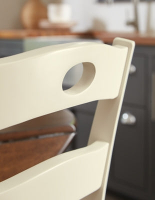 Ashley Woodanville Cream Brown Dining Chair (Set of 2)