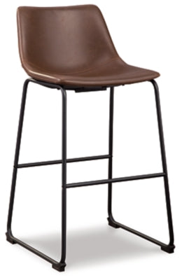 Ashley Centiar Brown Pub Height Bar Stool (Set of 2)