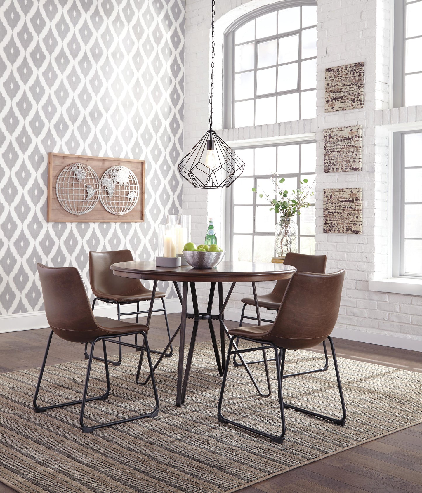Ashley Centiar Brown Dining Chair (Set of 2)