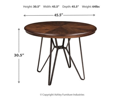 Ashley Centiar Two-tone Brown Dining Table