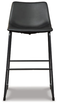 Ashley Centiar Black Pub Height Bar Stool (Set of 2)