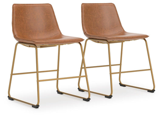 Ashley Crandox Brown Gold Dining Chair (Set of 2)