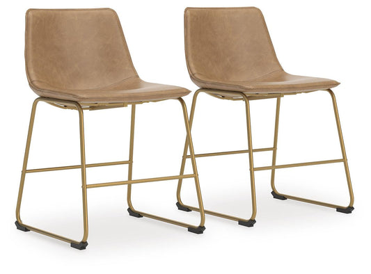 Ashley Crandox Toast Gold Dining Chair (Set of 2)