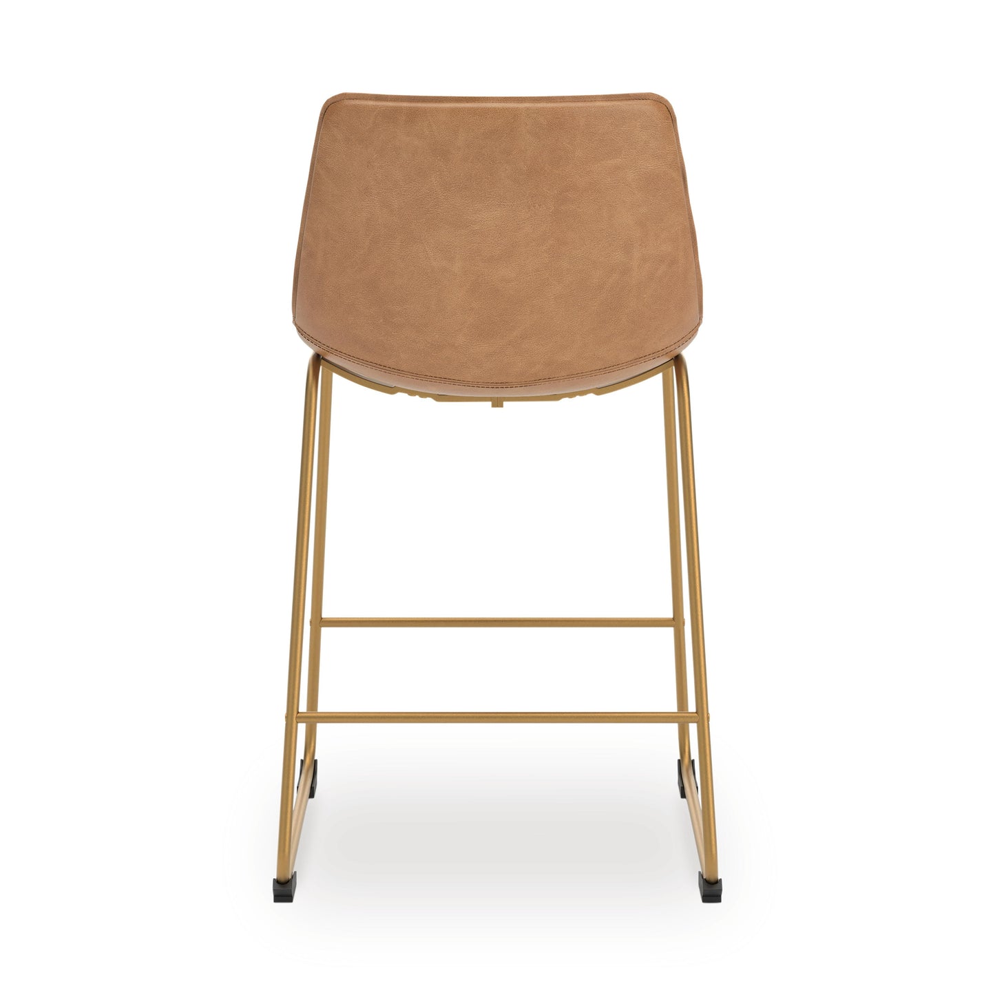 Ashley Crandox Toast Gold Bar Height Bar Stool (Set of 2)