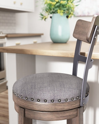 Ashley Caitbrook Gray Bar Height Bar Stool