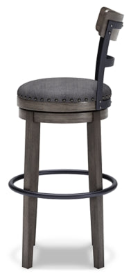 Ashley Caitbrook Gray Bar Height Bar Stool