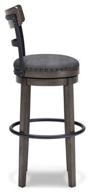 Ashley Caitbrook Gray Bar Height Bar Stool