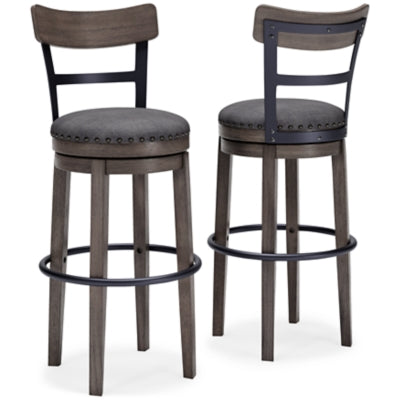 Ashley Caitbrook Gray Bar Height Bar Stool