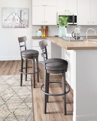 Ashley Caitbrook Gray Bar Height Bar Stool