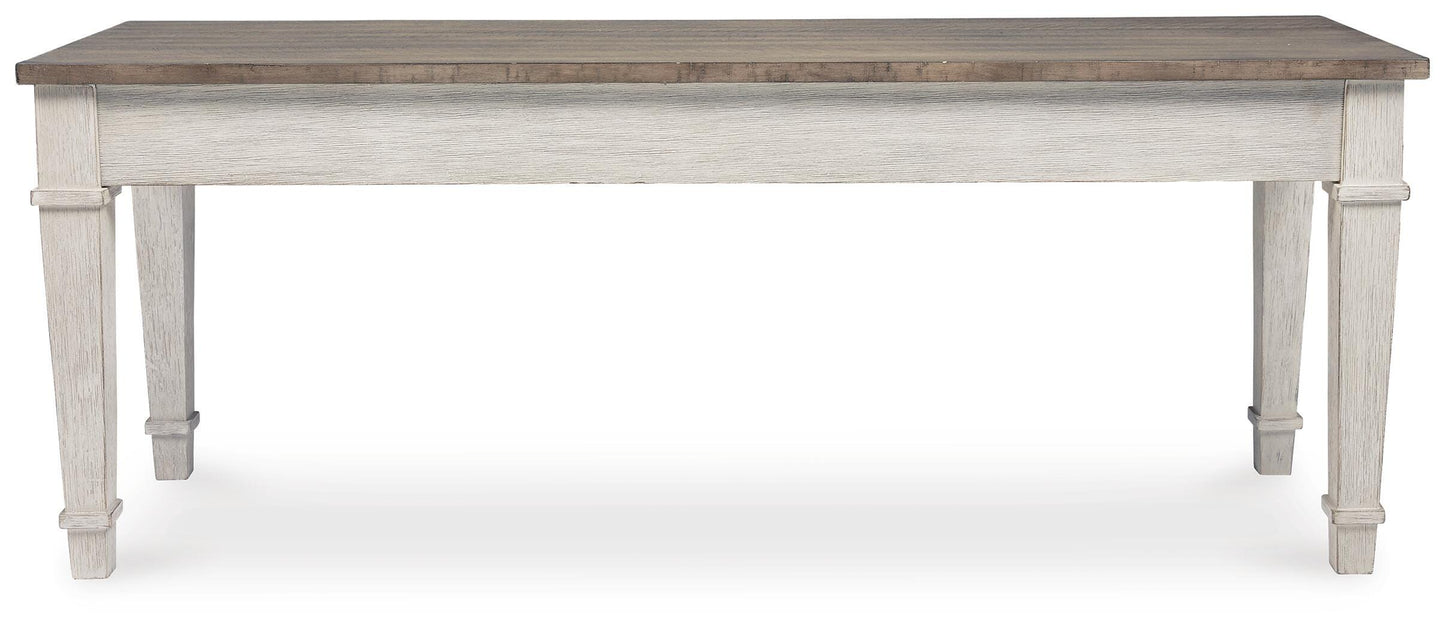 Ashley Skempton White Light Brown Storage Bench