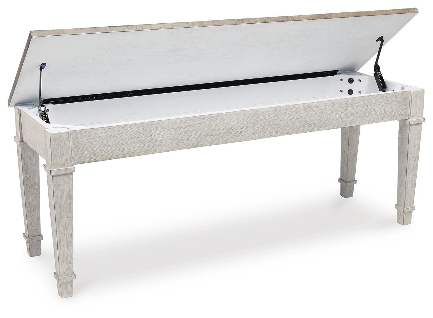 Ashley Skempton White Light Brown Storage Bench