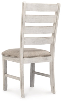 Ashley Skempton White Light Brown Dining Chair (Set of 2)