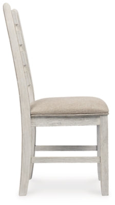 Ashley Skempton White Light Brown Dining Chair (Set of 2)