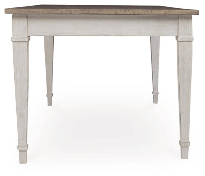 Ashley Skempton White Light Brown Dining Table
