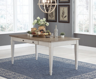 Ashley Skempton White Light Brown Dining Table