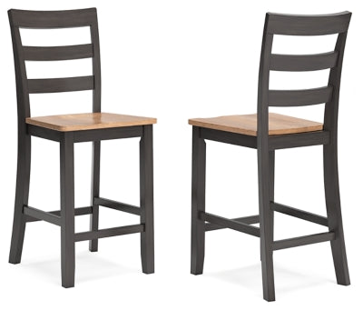 Ashley Gesthaven Natural Brown Counter Height Barstool (Set of 2)