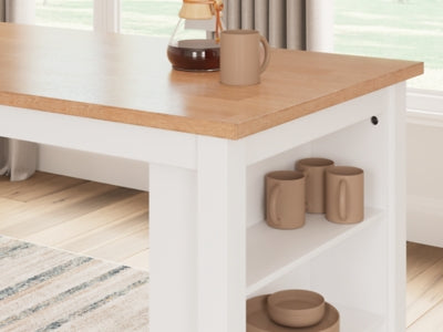 Ashley Gesthaven Natural White Counter Height Dining Table