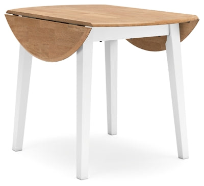 Ashley Gesthaven Natural White Dining Drop Leaf Table