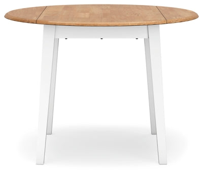 Ashley Gesthaven Natural White Dining Drop Leaf Table