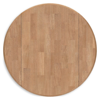 Ashley Gesthaven Natural White Dining Drop Leaf Table