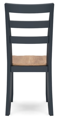 Ashley Gesthaven Natural Blue Dining Chair (Set of 2)