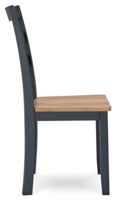 Ashley Gesthaven Natural Blue Dining Chair (Set of 2)
