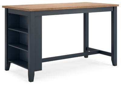 Ashley Gesthaven Natural Blue Counter Height Dining Table