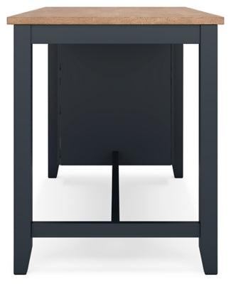 Ashley Gesthaven Natural Blue Counter Height Dining Table