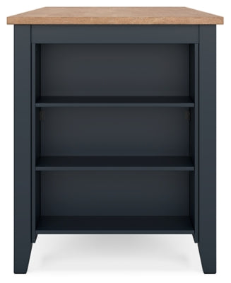 Ashley Gesthaven Natural Blue Counter Height Dining Table