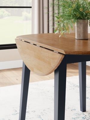 Ashley Gesthaven Natural Blue Dining Drop Leaf Table