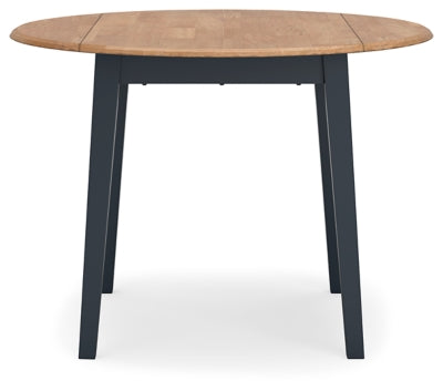 Ashley Gesthaven Natural Blue Dining Drop Leaf Table