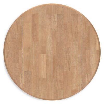 Ashley Gesthaven Natural Blue Dining Drop Leaf Table