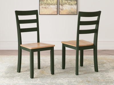 Ashley Gesthaven Natural Green Dining Chair (Set of 2)