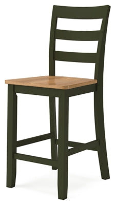 Ashley Gesthaven Natural Green Counter Height Barstool (Set of 2)