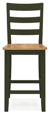 Ashley Gesthaven Natural Green Counter Height Barstool (Set of 2)