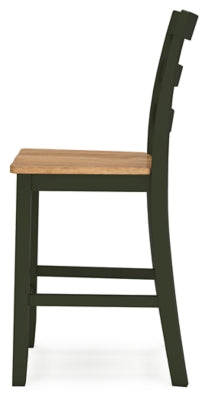 Ashley Gesthaven Natural Green Counter Height Barstool (Set of 2)