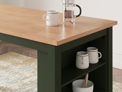 Ashley Gesthaven Natural Green Counter Height Dining Table