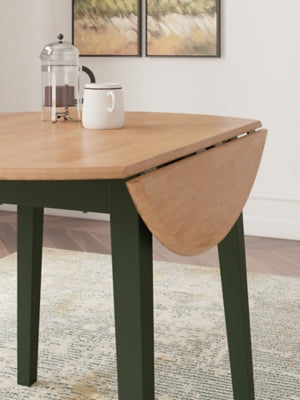 Ashley Gesthaven Natural Green Dining Drop Leaf Table