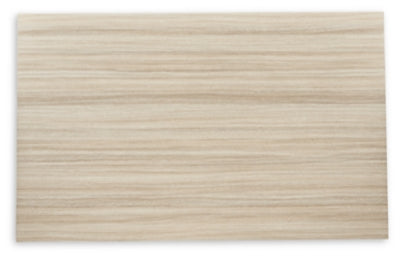 Ashley Grannen White /Natural Rectangular Dining Table