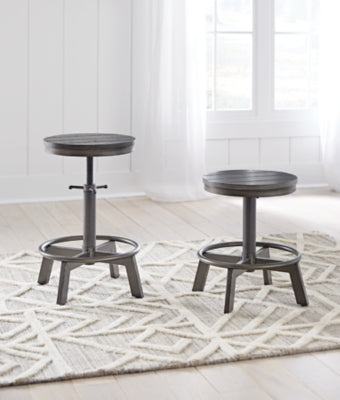 Ashley Torjin Gray Counter Height Stool (Set of 2)