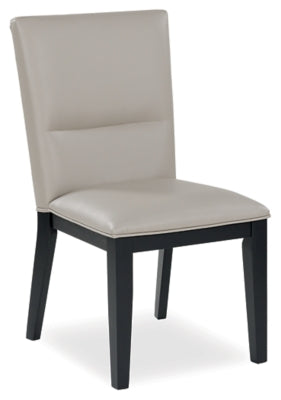 Ashley Glinari Taupe Black Dining Chair (Set of 2)