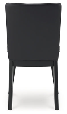 Ashley Jettaya Black Dining Chair (Set of 2)