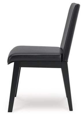 Ashley Jettaya Black Dining Chair (Set of 2)