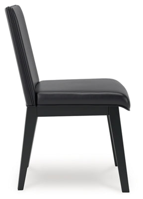 Ashley Jettaya Black Dining Chair (Set of 2)