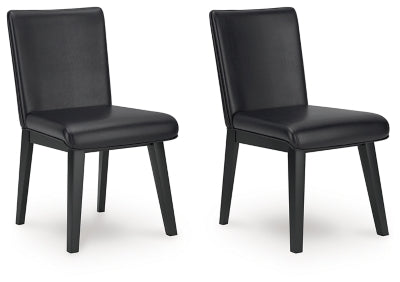 Ashley Jettaya Black Dining Chair (Set of 2)