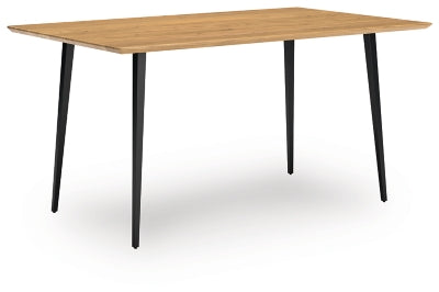 Ashley Gretlynn Black Natural Dining Table