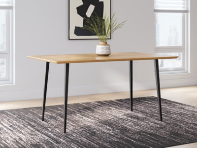 Ashley Gretlynn Black Natural Dining Table