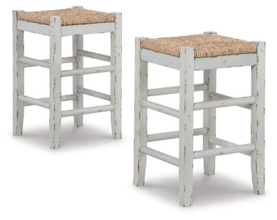 Ashley Mirimyn White Counter Height Bar Stool (Set of 2)